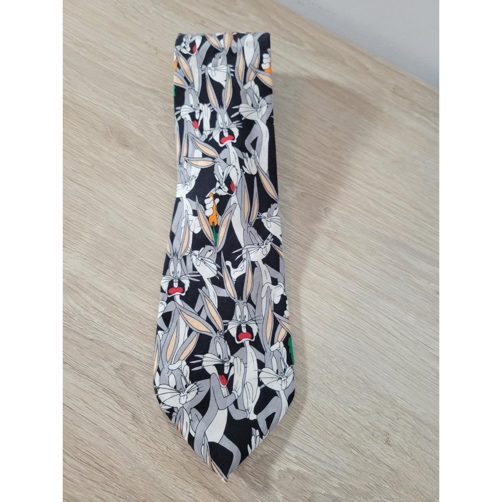 Bugs Bunny Vintage Looney Tunes Necktie Silk  Character